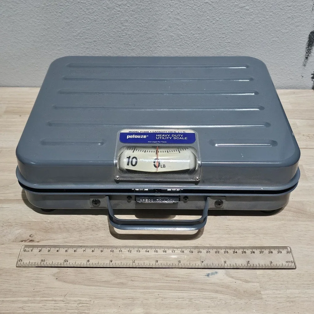 Vintage Pelouze Heavy Duty Utility Scale 100 Pound Capacity Model P100S Gray